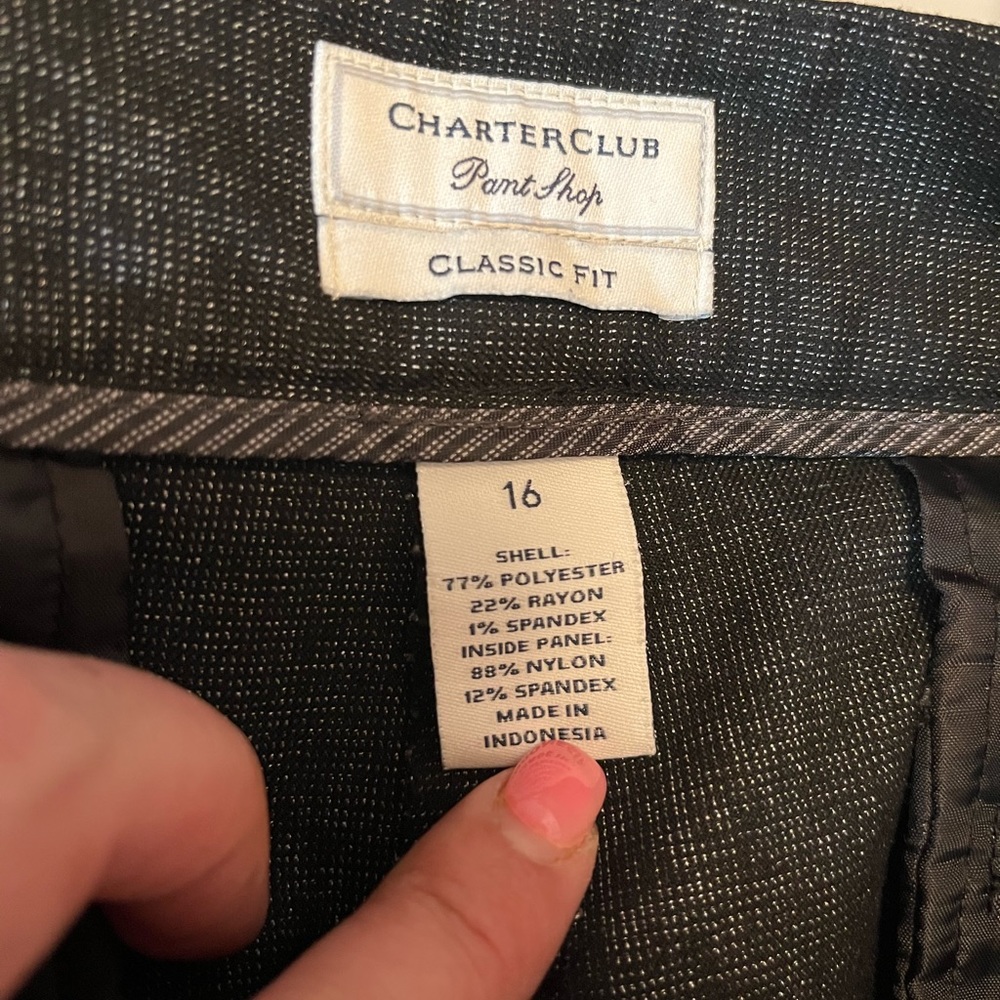 Charter Club Classic Fit Dress Pants Size 16R